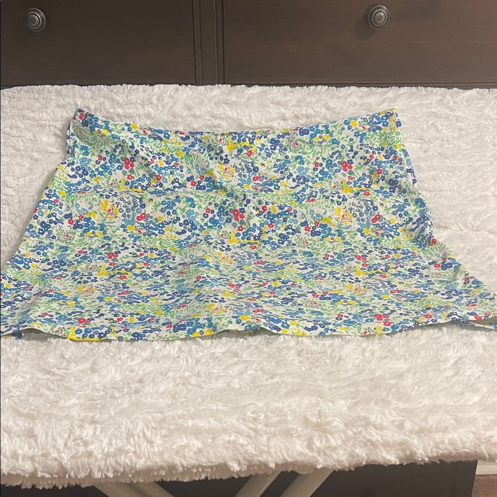 Patagonia Blue and Yellow Floral Skirt